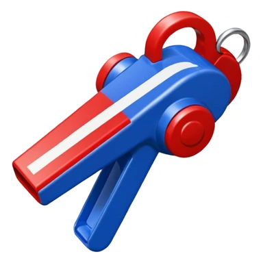 whistle nfl blue (#00A3E0) and red (#F9423A) sticker