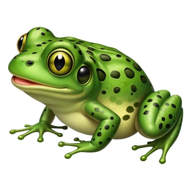 frog trying to catch a fly with tongue out and crossed eyes sticker