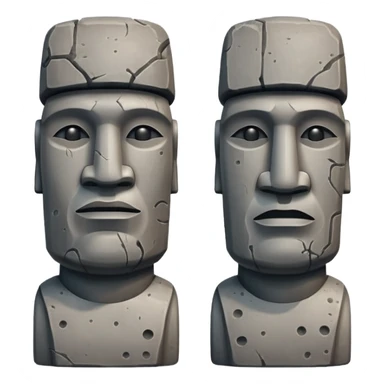 Moai Statues sticker