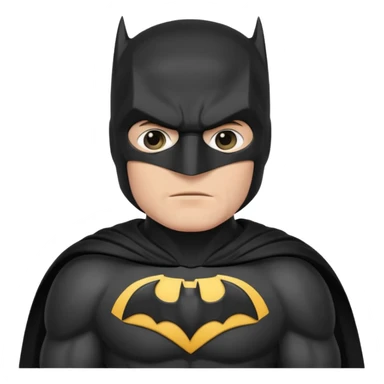 caucasian batman standing sticker