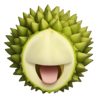 Whole durian sticker