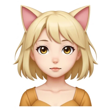 Anime, Vtuber, catgirl sticker
