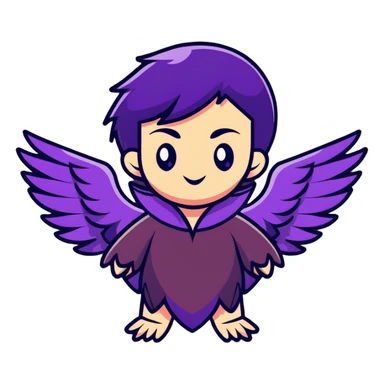 Morrigan from Dragon Age transforming into a raven sticker