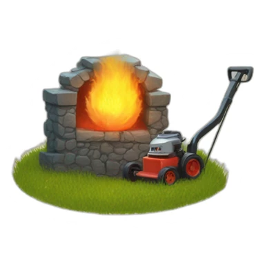 Calcifer howls mowing castle sticker