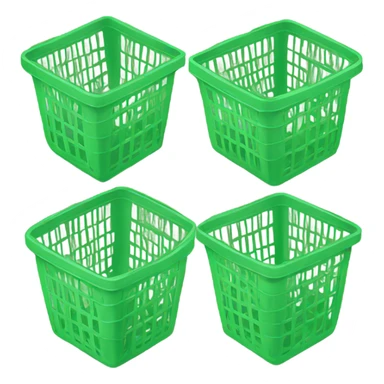 Green grocery basket sticker