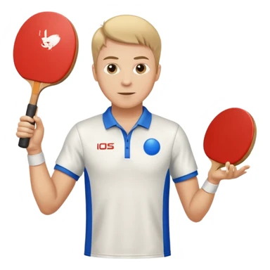 athlette with ping pong rocket sticker