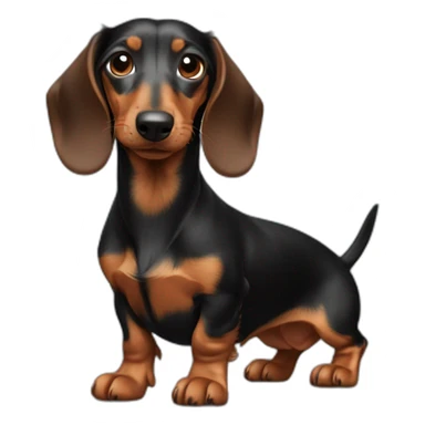 Wire hair, dachshund sticker