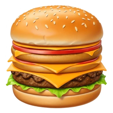 plain cheeseburger sticker