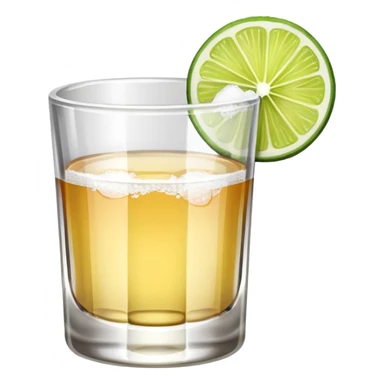 tequila shot, salt, and lime sticker