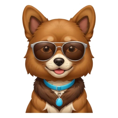Dog wearing Sunglasses sticker