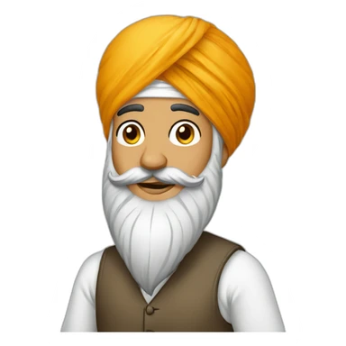 Sikh with patka sticker