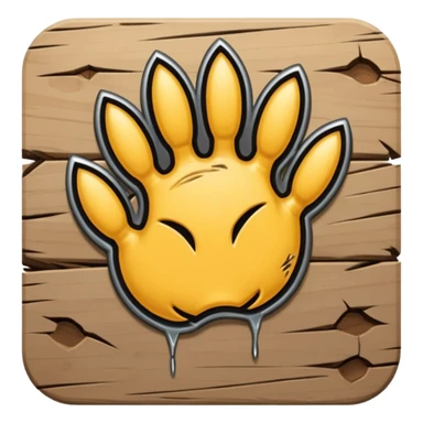 Claw scratch mark sticker