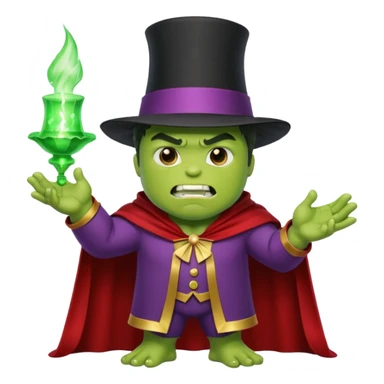 hulk fazendo magica  magico sticker