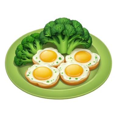 Brocoli egg sticker