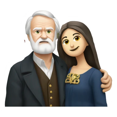 Victor Hugo and Notre Dame de Paris sticker