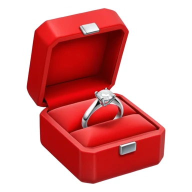 Diamond Ring in Simple Red Box sticker