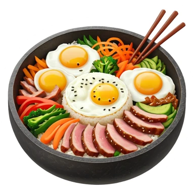 Create an emoji for Korean ishiyaki bibinba   sticker