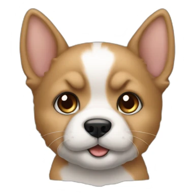 chatonsur chiot sticker