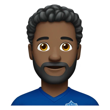 Man wearing Everton jersey  sticker