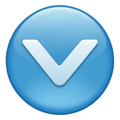 Emoji de verificación azul sticker