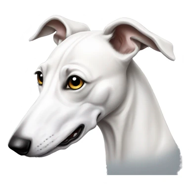 White greyhound sticker