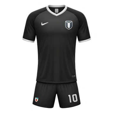 solid black plain soccer jersey sticker