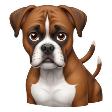 Brindle boxer dog  sticker