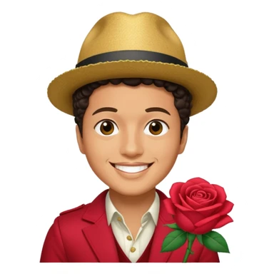 Bruno mars ve rose sticker