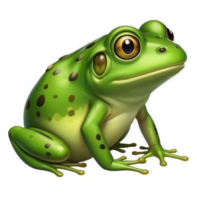 Rana comiendo sticker