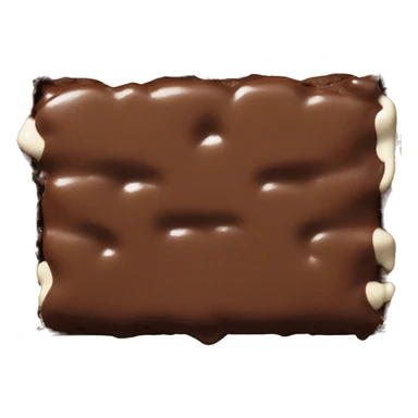 Brownie glazed with chocolate  sticker