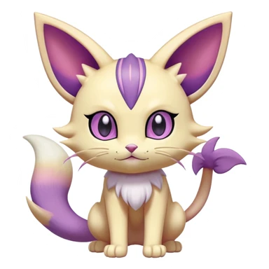 Espeon-Meowth-Skitty-Fakémon-hybrid-creature (full body)  sticker