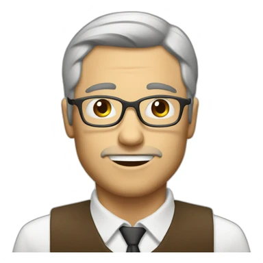 withe men with glass of coffee sticker