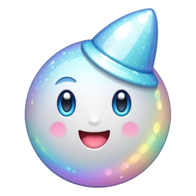 white sparkly goth object, remove background sticker