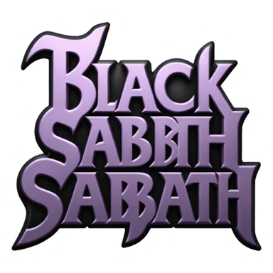 BLACK SABBATH TEXT LOGO sticker