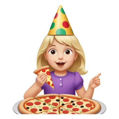 Three year-old girl at Chuck E. Cheese sticker