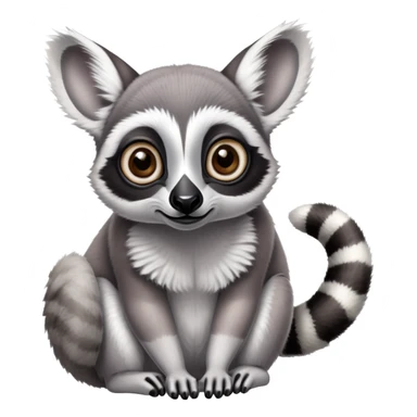 ring tailed lemur thief  sticker