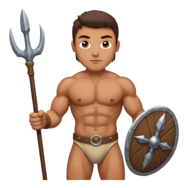 the first human with spears sticker