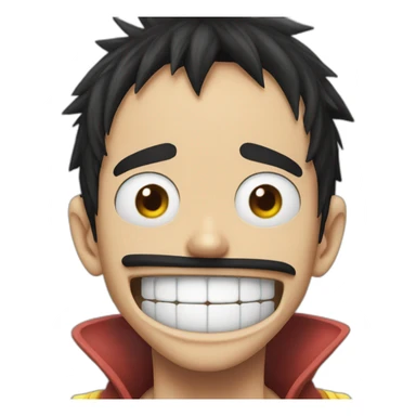 luffy who is shocked sticker