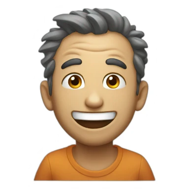 Impish laughter sticker