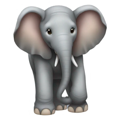 Conilleta i elefant enamorats  sticker