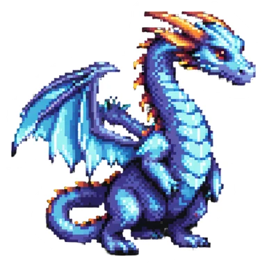 majestic fantasy dragon with wings sticker