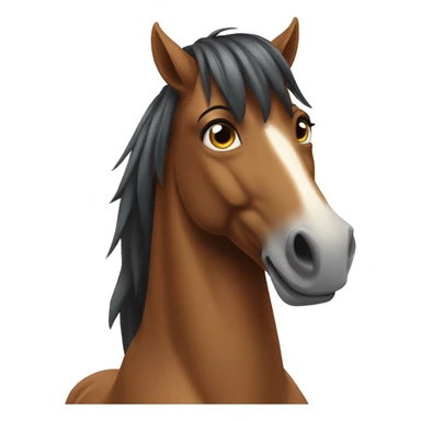 A Horse That Looks Perfect in the Front But horrible in the back  sticker