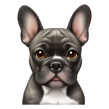 brindle french bulldog sticker