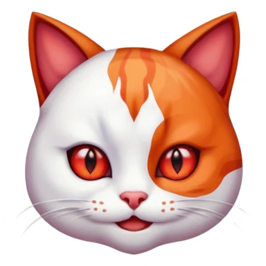 cat red eyes on her chest is the cutest person monster red and white in my opinion and she has a lot to do  sticker