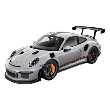 Porsche GT3RS - Porsche (Model Year: 2021) (Iconic colour: Grey and Black) sticker