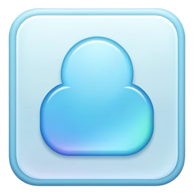 Iridescent pastel blue formal elegant sophisticated cultured neat pretty beautiful nifty app icon sticker