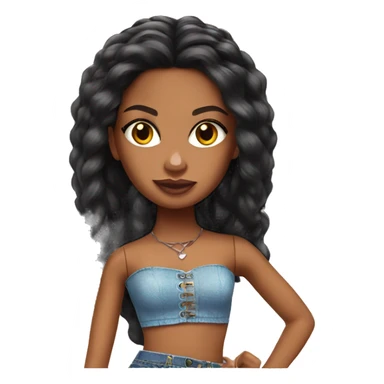 Brazilian bratz doll sticker