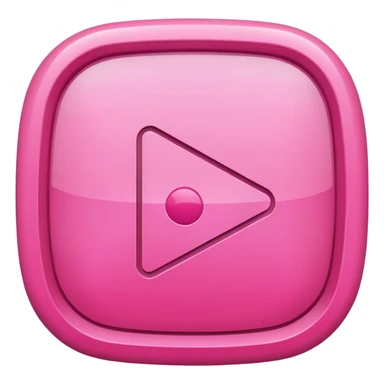 pink play button sticker