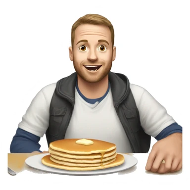 Andrew Tate eating pancakes sticker