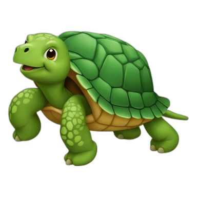 Tortue sur cheval sticker